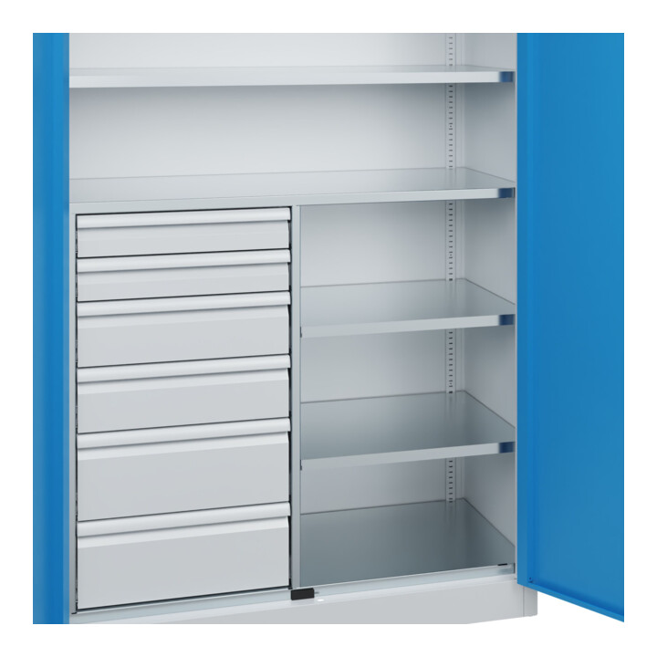 C+P Schwerlastschrank Acurado Pro 1950 x 1200 x 500mm 7035/5012