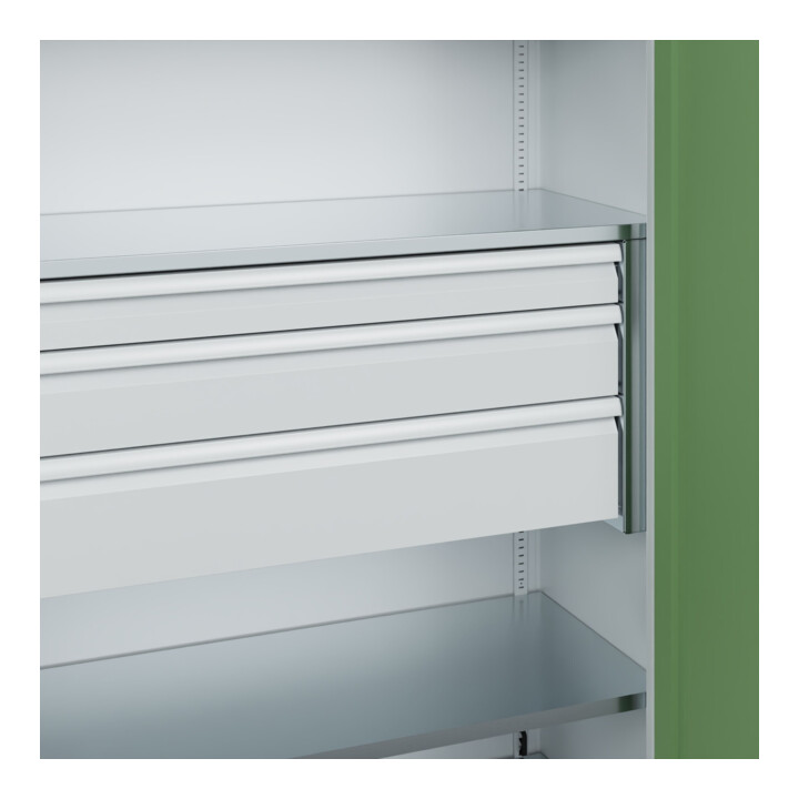 C+P Schwerlastschrank Acurado Pro 1950 x 1200 x 500mm 7035/6011
