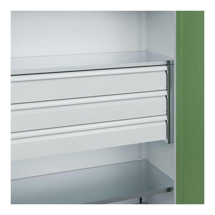 C+P Schwerlastschrank Acurado Pro 1950 x 1200 x 500mm 7035/6011
