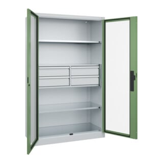 C+P Schwerlastschrank Acurado Pro 1950 x 1200 x 500mm 7035/6011