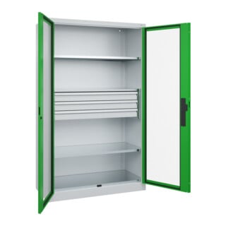 C+P Schwerlastschrank Acurado Pro 1950 x 1200 x 500mm 7035/6037