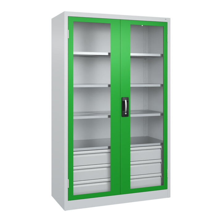 C+P Schwerlastschrank Acurado Pro 1950 x 1200 x 500mm 7035/6037