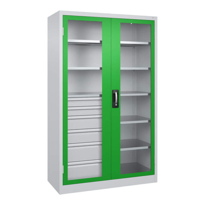 C+P Schwerlastschrank Acurado Pro 1950 x 1200 x 500mm 7035/6037