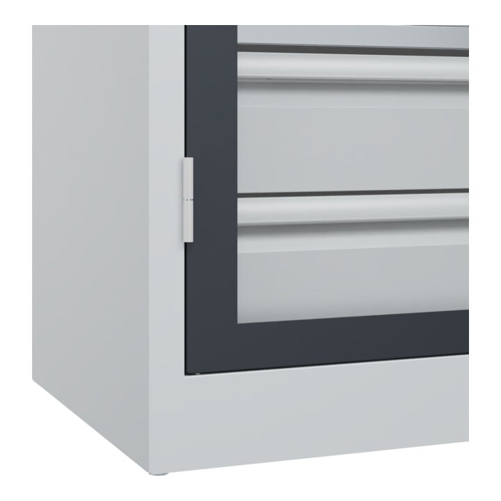 C+P Schwerlastschrank Acurado Pro 1950 x 1200 x 500mm 7035/7016