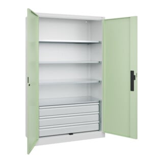 C+P Schwerlastschrank Acurado Pro 1950 x 1200 x 500mm 9016/6019