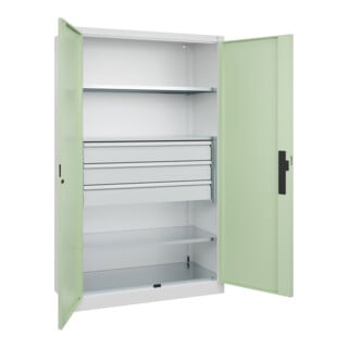 C+P Schwerlastschrank Acurado Pro 1950 x 1200 x 500mm 9016/6019