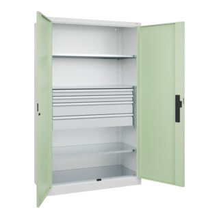 C+P Schwerlastschrank Acurado Pro 1950 x 1200 x 500mm 9016/6019