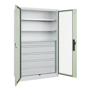 C+P Schwerlastschrank Acurado Pro 1950 x 1200 x 500mm 9016/6019