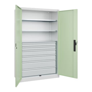 C+P Schwerlastschrank Acurado Pro 1950 x 1200 x 500mm 9016/6019