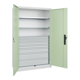 C+P Schwerlastschrank Acurado Pro 1950 x 1200 x 500mm 9016/6019