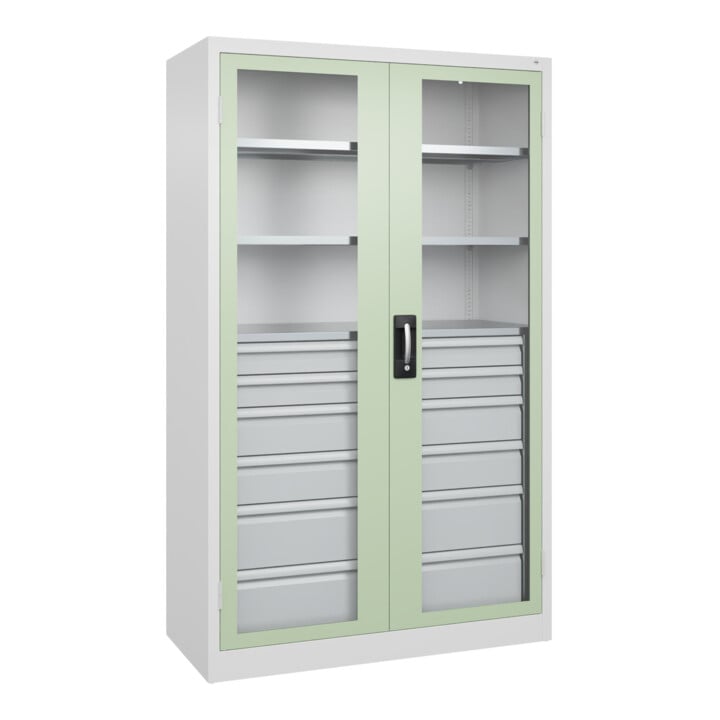 C+P Schwerlastschrank Acurado Pro 1950 x 1200 x 500mm 9016/6019