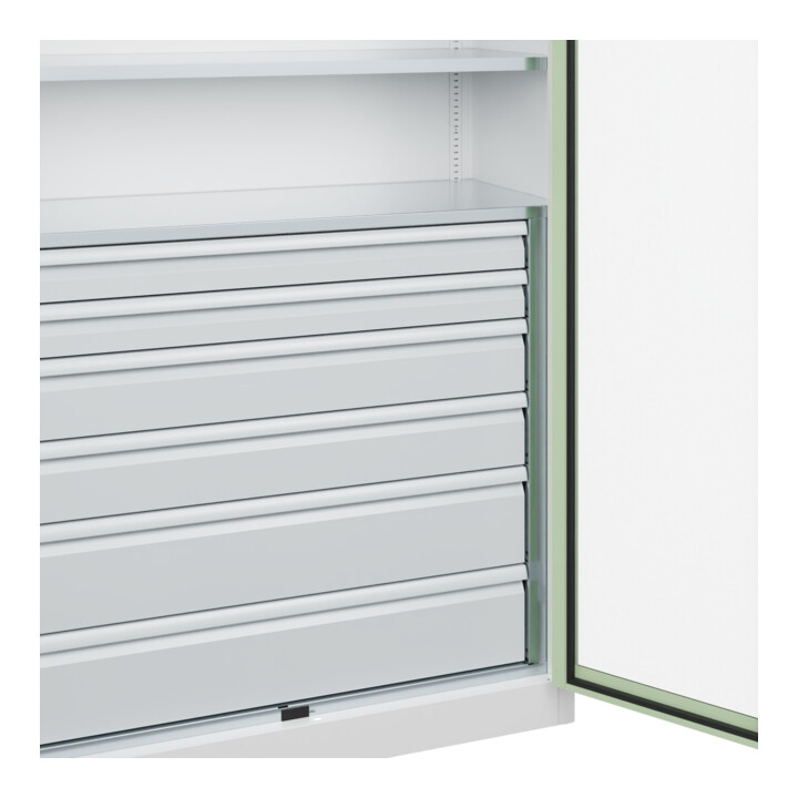 C+P Schwerlastschrank Acurado Pro 1950 x 1200 x 500mm 9016/6019