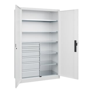 C+P Schwerlastschrank Acurado Pro 1950 x 1200 x 500mm 9016/9016