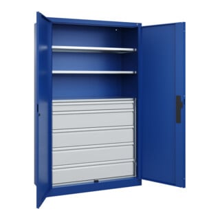 C+P Schwerlastschrank Acurado Pro 1950 x 1200 x 500mm blau