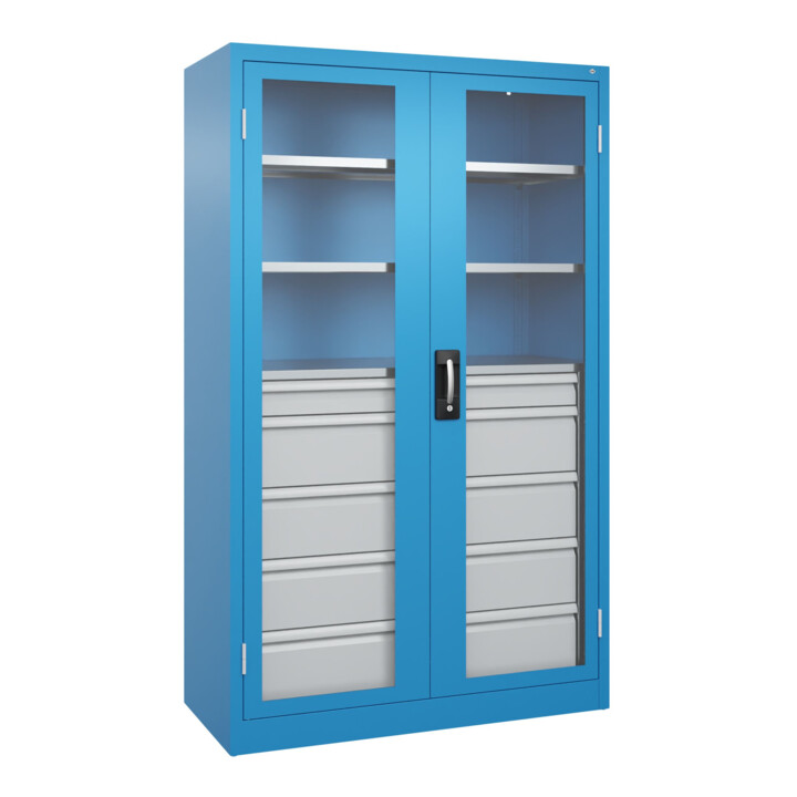 C+P Schwerlastschrank Acurado Pro 1950 x 1200 x 500mm blau