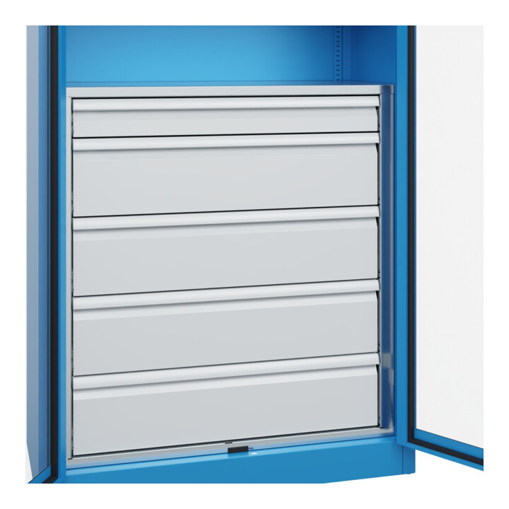 C+P Schwerlastschrank Acurado Pro 1950 x 1200 x 500mm blau