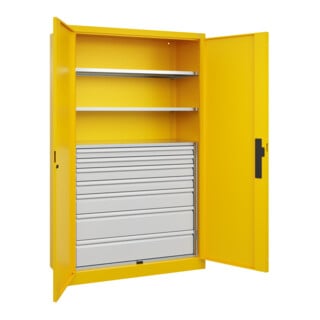 C+P Schwerlastschrank Acurado Pro 1950 x 1200 x 500mm gelb