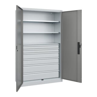 C+P Schwerlastschrank Acurado Pro 1950 x 1200 x 500mm grau