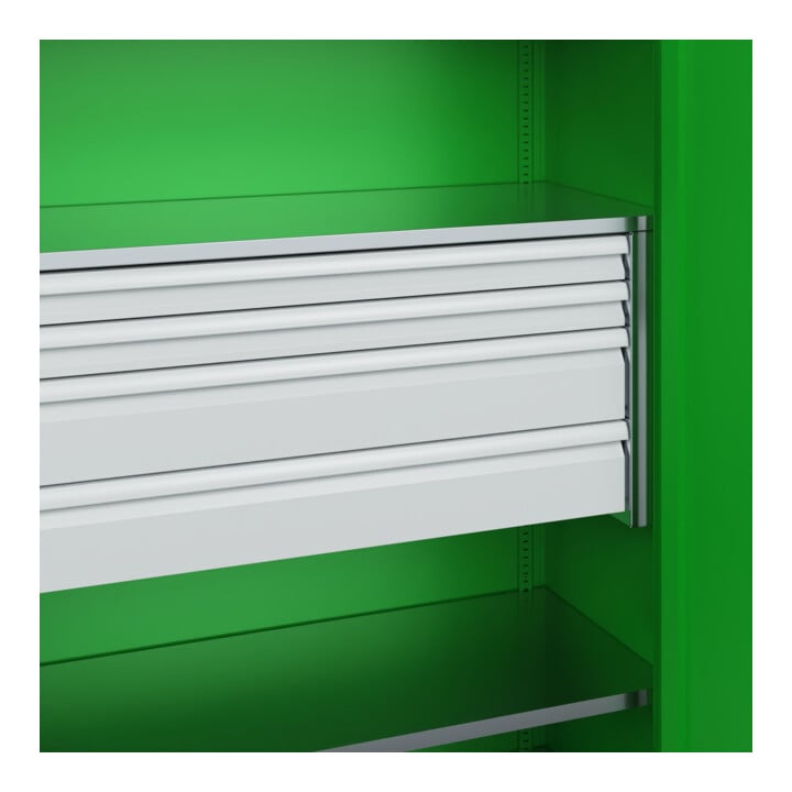 C+P Schwerlastschrank Acurado Pro 1950 x 1200 x 500mm mit Schubladen