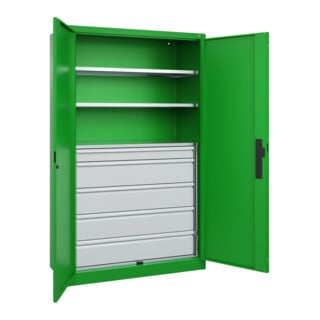 C+P Schwerlastschrank Acurado Pro 1950 x 1200 x 500mm mit Schubladen
