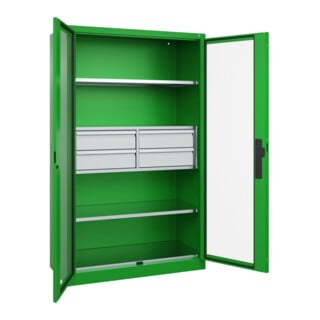 C+P Schwerlastschrank Acurado Pro 1950 x 1200 x 500mm mit Schubladen