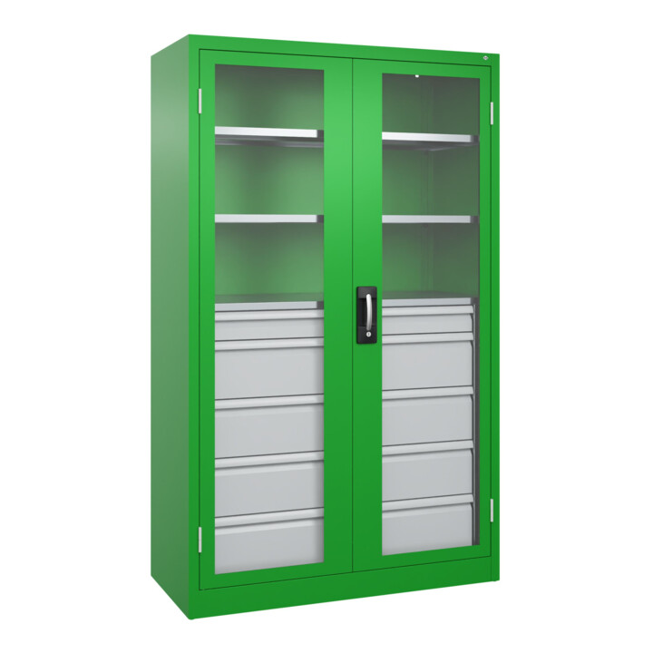 C+P Schwerlastschrank Acurado Pro 1950 x 1200 x 500mm mit Schubladen
