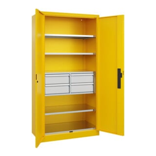 C+P Schwerlastschrank Acurado Pro 1950 x 1200 x 500mm mit Schubladen