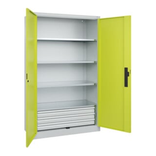 C+P Schwerlastschrank Acurado Pro 1950 x 1200 x 500mm mit Schubladen