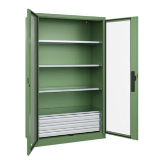 C+P Schwerlastschrank Acurado Pro 1950 x 1200 x 500mm mit Schubladen
