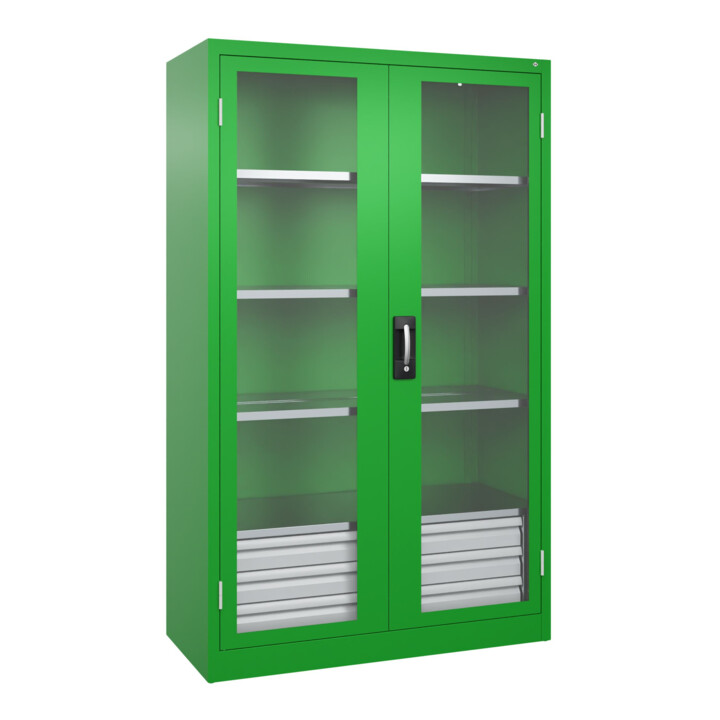 C+P Schwerlastschrank Acurado Pro 1950 x 1200 x 500mm mit Schubladen