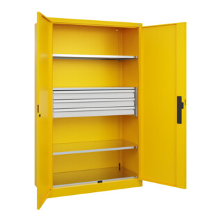 C+P Schwerlastschrank Acurado Pro 1950 x 1200 x 500mm mit Schubladen