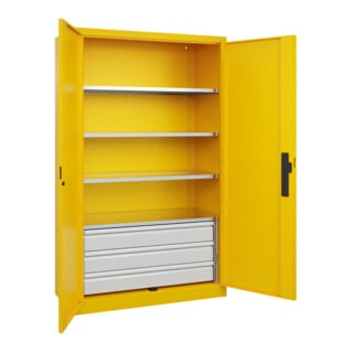 C+P Schwerlastschrank Acurado Pro 1950 x 1200 x 500mm RAL 1023