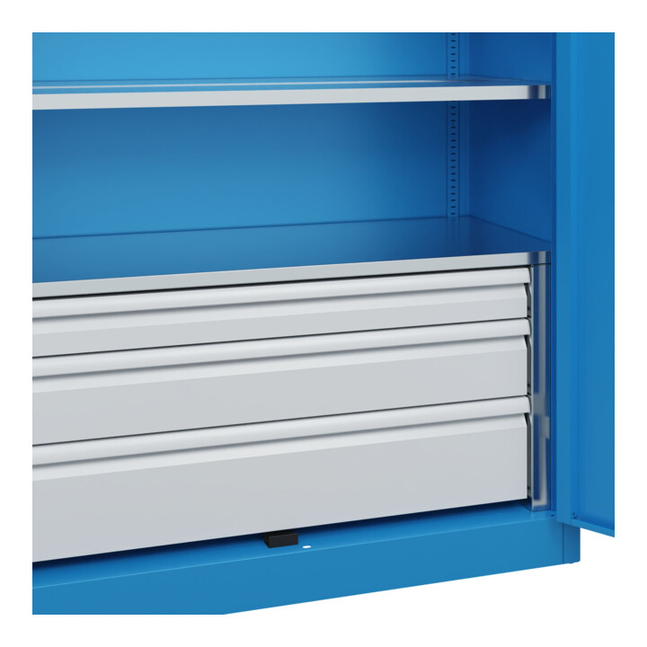 C+P Schwerlastschrank Acurado Pro 1950 x 1200 x 500mm RAL 5012
