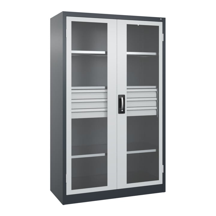 C+P Schwerlastschrank Acurado Pro 1950 x 1200 x 600 mm 7016/7035