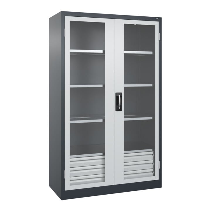 C+P Schwerlastschrank Acurado Pro 1950 x 1200 x 600 mm 7016/7035