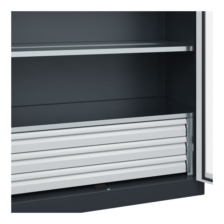C+P Schwerlastschrank Acurado Pro 1950 x 1200 x 600 mm 7016/7035