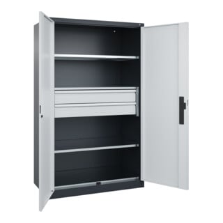 C+P Schwerlastschrank Acurado Pro 1950 x 1200 x 600 mm 7016/7035
