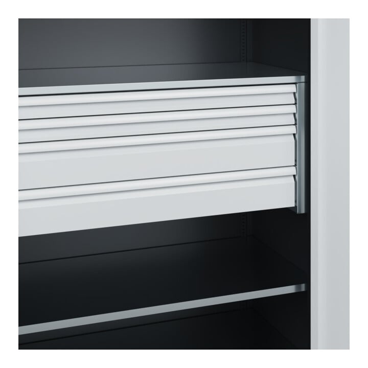 C+P Schwerlastschrank Acurado Pro 1950 x 1200 x 600 mm 7021/7035