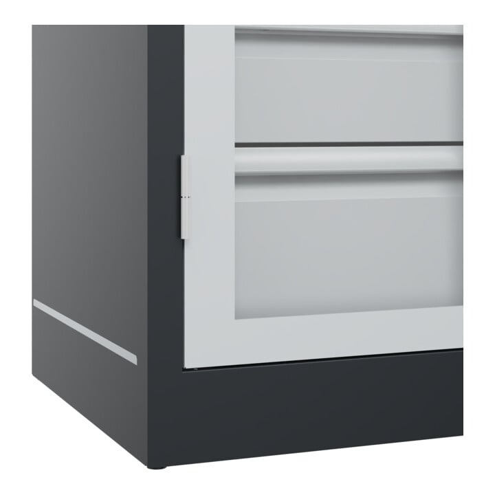 C+P Schwerlastschrank Acurado Pro 1950 x 1200 x 600 mm 7021/7035