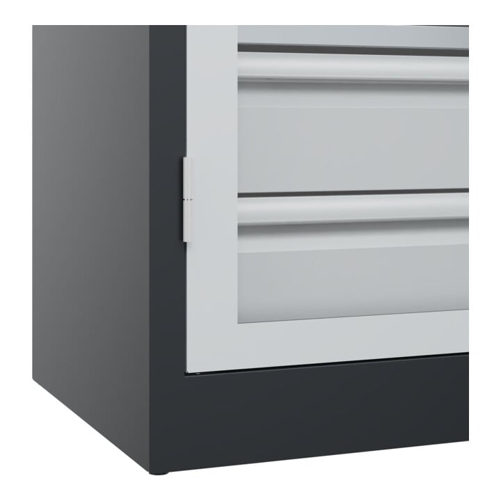 C+P Schwerlastschrank Acurado Pro 1950 x 1200 x 600 mm 7021/7035