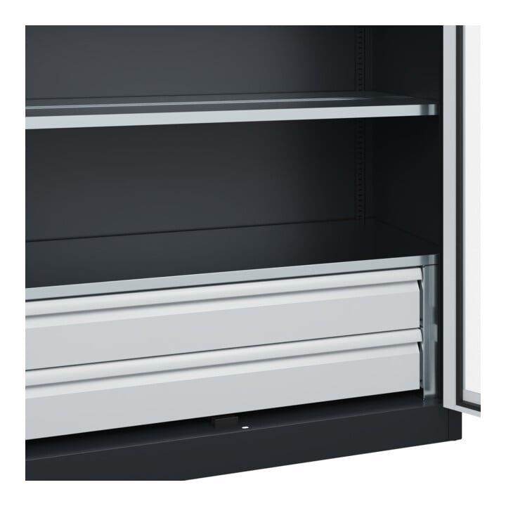 C+P Schwerlastschrank Acurado Pro 1950 x 1200 x 600 mm 7021/7035