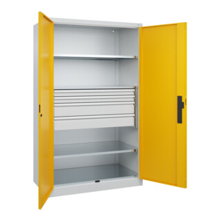 C+P Schwerlastschrank Acurado Pro 1950 x 1200 x 600 mm 7035/1004