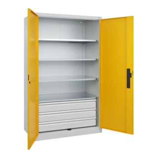 C+P Schwerlastschrank Acurado Pro 1950 x 1200 x 600 mm 7035/1004