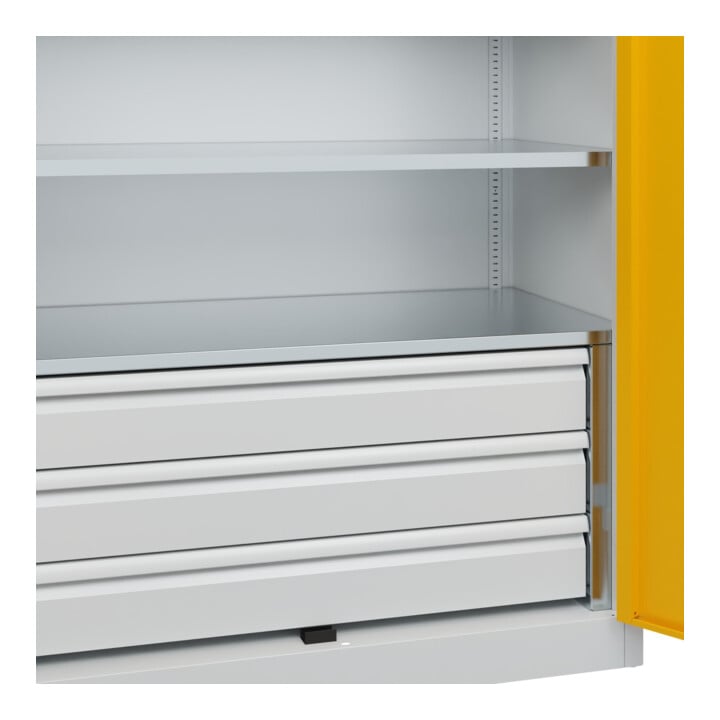 C+P Schwerlastschrank Acurado Pro 1950 x 1200 x 600 mm 7035/1004