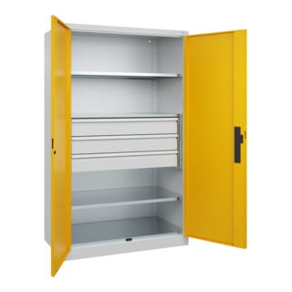 C+P Schwerlastschrank Acurado Pro 1950 x 1200 x 600 mm 7035/1004