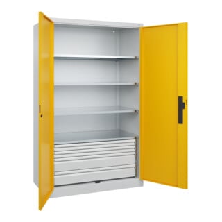 C+P Schwerlastschrank Acurado Pro 1950 x 1200 x 600 mm 7035/1004