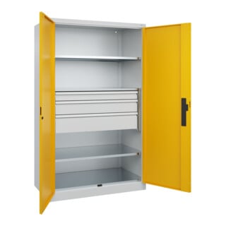 C+P Schwerlastschrank Acurado Pro 1950 x 1200 x 600 mm 7035/1004
