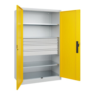 C+P Schwerlastschrank Acurado Pro 1950 x 1200 x 600 mm 7035/1023