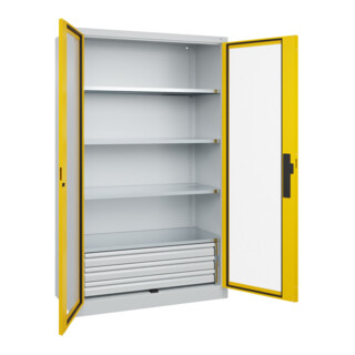 C+P Schwerlastschrank Acurado Pro 1950 x 1200 x 600 mm 7035/1023