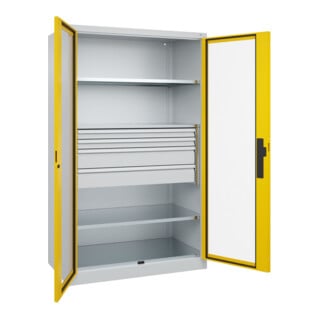 C+P Schwerlastschrank Acurado Pro 1950 x 1200 x 600 mm 7035/1023